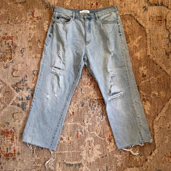 KanCan Men's Light Blue Relaxed Jeans - Picture 1 of 5